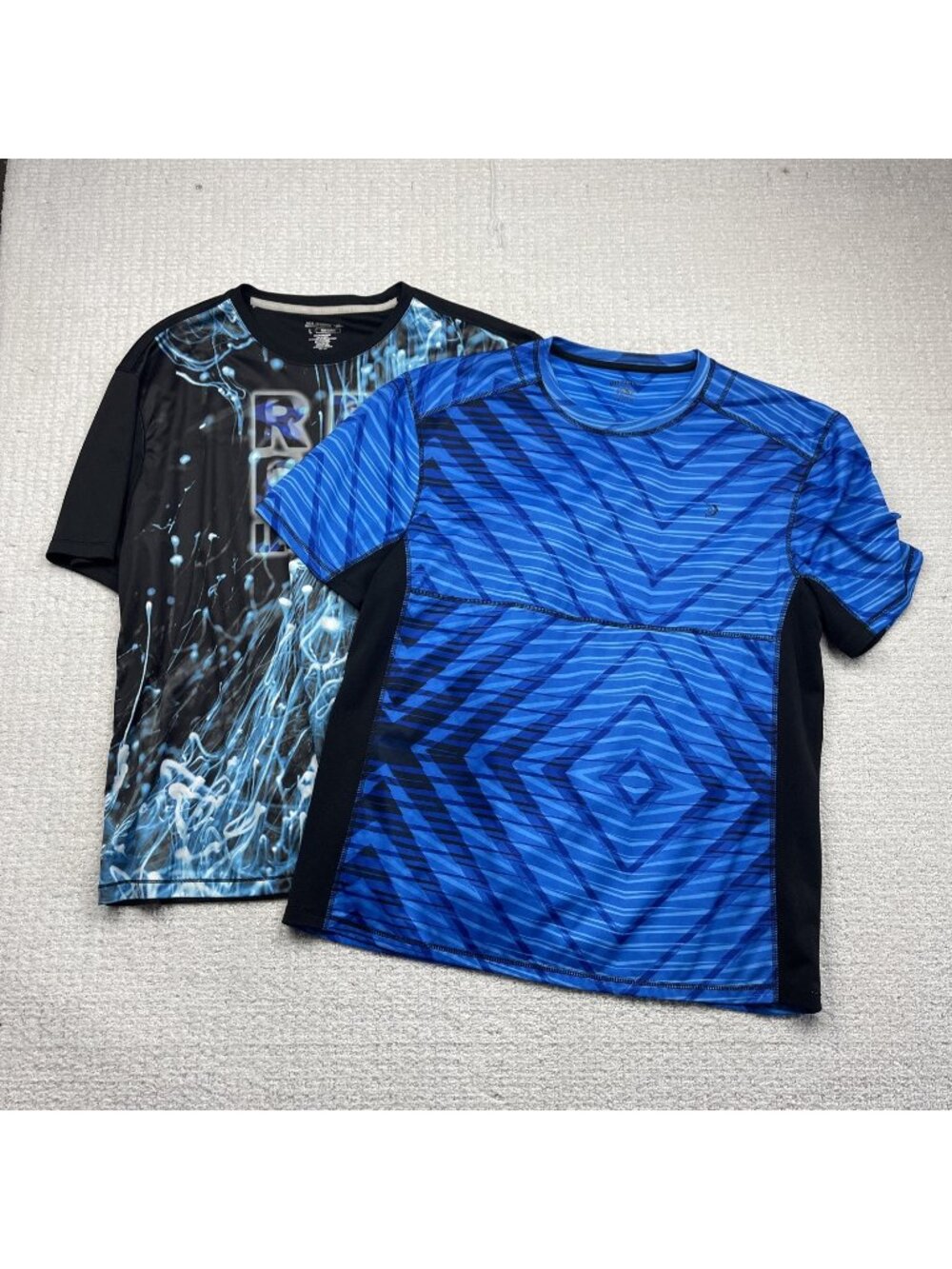 Bundle Lot x2 Reel Legends Free-Line Shirt Mens L Colorful Performance Outdoor